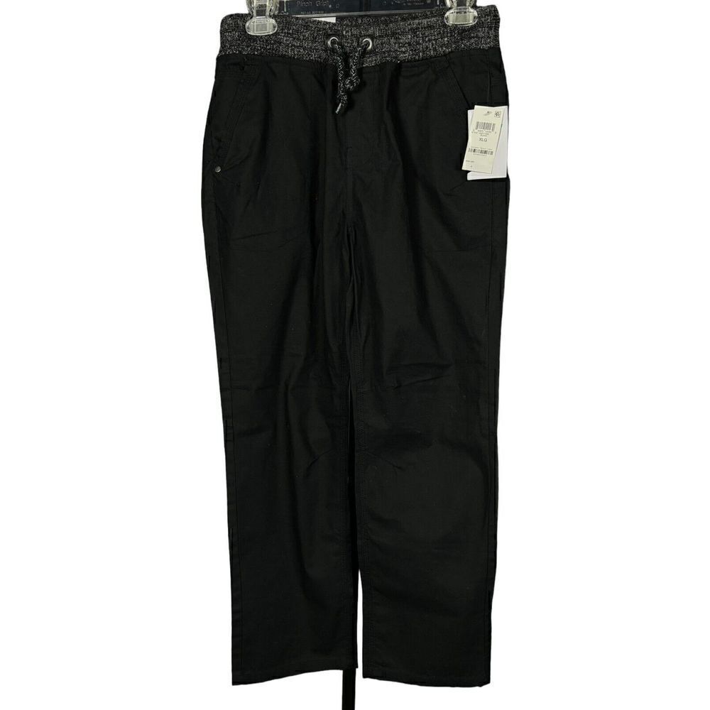 Univibe Pants Boys Size XL Black Drawstring Pull On School Casual Brand New - Picture 2 of 11